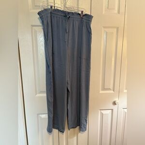 Women's Blue Drawstring Pants